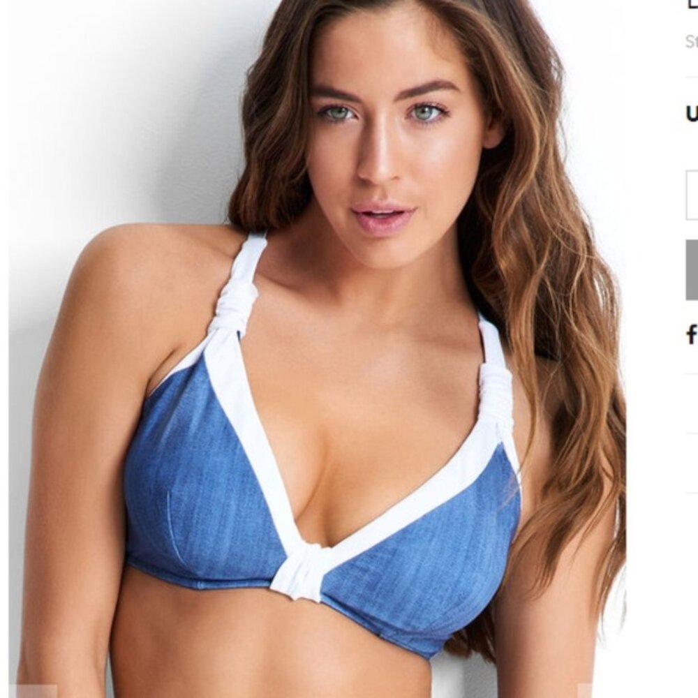Sea Folly bikini top size 8 F cup